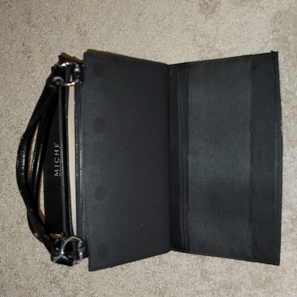 MICHE Snakeskin Embossed Magnetic Shell for the Classic Bag Bronze Black - Picture 10 of 11